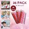 4E's Novelty 36 Pack - Valentines Pencils for Kids, Bulk with Erasers, Heart Themed Party Favors